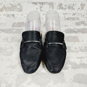 New Linea Paolo Annette Black Loafer Mule F424